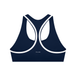 Navy Blue with White